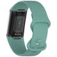 Mobigear Sport Dual Bracelet Silicone Fitbit Charge 5 Fermeture à clou et passant - Vert