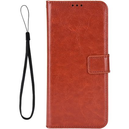 Mobigear Wallet Housse TCL 30 Etui Porte-Monnaie - Marron