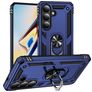 Mobigear Armor ring Coque Samsung Galaxy S26 Coque arrière Rigide Anti-Chocs avec Anneau-Support - Bleu