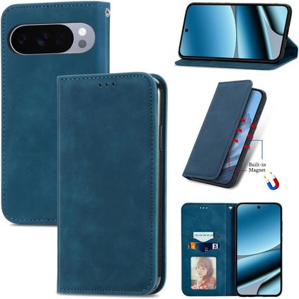 Mobigear Retro Slim Google Pixel 10 Pro XL Étui - Bleu