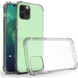 Mobigear Cushion Coque Transparente iPhone 12 Pro Coque arrière en TPU Souple Anti-Chocs - Transparent