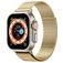 Mobigear Premium Loop Bracelet Milanais Apple Watch Fermeture magnétique - 49/46/45/44 mm - Or