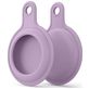 Mobigear Keychain Coque Apple AirTag Porte-clés en Silicone Souple - Violet