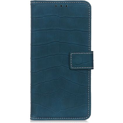 Mobigear Croco Housse Samsung Galaxy A51 Etui Porte-Monnaie - Vert