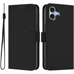 Mobigear Urban Wallet Housse iPhone 16 Plus Etui Porte-Monnaie - Noir
