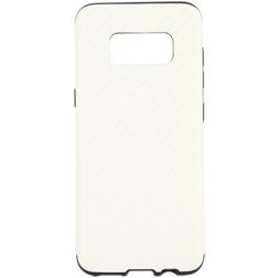 Mobigear Racing Coque Samsung Galaxy S8 Plus Coque arrière en TPU Souple - Blanc