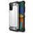 Mobigear Outdoor Coque Samsung Galaxy A03s Coque arrière Rigide Anti-Chocs - Argent