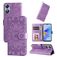 Mobigear Sunflower Housse OPPO A17 Etui Porte-Monnaie - Violet