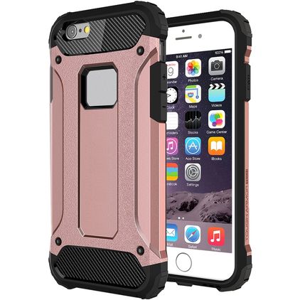 Mobigear Outdoor iPhone 6s Plastique rigide Coque arrière Antichoc - Rose doré