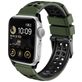 Mobigear Aero Armor Bracelet Silicone Apple Watch Fermeture boucle ardillon - 42/41/40/38 mm - Vert armée