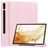 Mobigear Tri-Fold Gel Coque Samsung Galaxy Tab S9 Plus Etui en TPU,Similicuir + Porte-crayon - Rose
