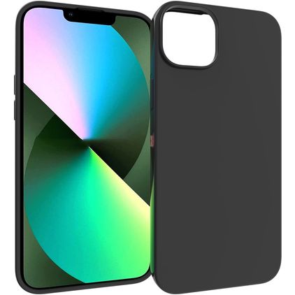 Mobigear Colors Coque iPhone 14 Coque arrière en TPU Souple - Noir