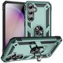 Mobigear Armor Ring Coque Samsung Galaxy S23 FE Coque arrière Rigide Anti-Chocs avec Anneau-Support - Vert