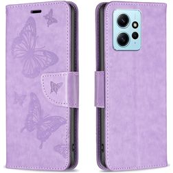 Mobigear Butterfly Housse Xiaomi Redmi Note 12 Etui Porte-Monnaie - Violet