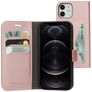 Mobiparts Classic Wallet Housse iPhone 12 Pro Etui Porte-Monnaie - Rose