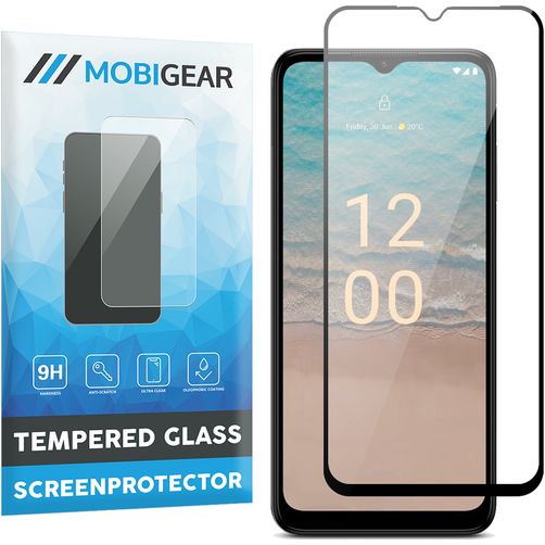 Mobigear Premium Nokia G22 Verre trempé Protection d'écran - Compatible Coque - Noir