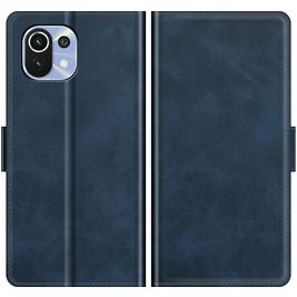 Mobigear Slim Magnet Housse Xiaomi Mi 11 Lite Etui Porte-Monnaie - Bleu