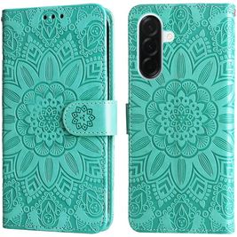 Mobigear Sunflower Housse Samsung Galaxy A37 Etui Porte-Monnaie - Vert