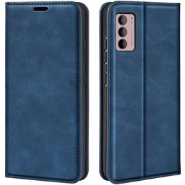 Mobigear Retro Slim Housse Motorola Moto G42 Etui Porte-Monnaie - Bleu