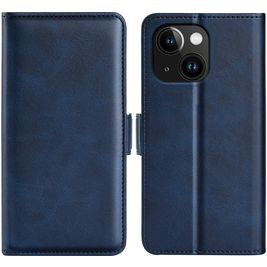 Mobigear Slim Magnet Housse iPhone 15 Etui Porte-Monnaie - Dark Blue