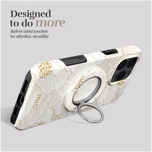 MIO Holder MagSafe Bague téléphone - White Roses Universel