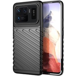 Mobigear Groove Coque Xiaomi Mi 11 Ultra Coque arrière en TPU Souple - Noir