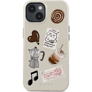 Burga Tough Coque iPhone 15 MagSafe Coque arrière Rigide Anti-Chocs - Oat Milk Please