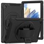 Mobigear SureGrip Coque Samsung Galaxy Tab A8 10.5 (2021) Coque arrière en Plastique rigide,Silicone + Support Amovible - Noir