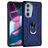Mobigear Armor Ring Coque Motorola Edge 30 Pro Coque arrière Rigide Anti-Chocs avec Anneau-Support - Bleu
