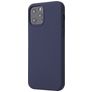 Mobigear Rubber Touch Coque iPhone 12 Pro Coque arrière en Silicone - Dark Blue