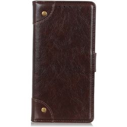Mobigear Ranch Housse Alcatel 1S 2020 Etui Porte-Monnaie - Marron