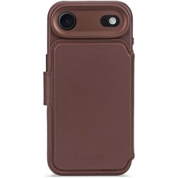 Decoded Detachable Wallet Housse iPhone Air MagSafe Etui avec Coque Détachable en Cuir Véritable Porte-Monnaie - Chocolate Brown