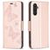 Mobigear Butterfly Housse Samsung Galaxy A24 Etui Porte-Monnaie - Rose doré
