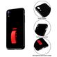 Mobigear Rubber Ring Coque iPhone XR Coque arrière Rigide avec Anneau-Support - Noir