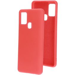 Mobiparts Coque Samsung Galaxy A21s Coque arrière en Silicone - Scarlet Red