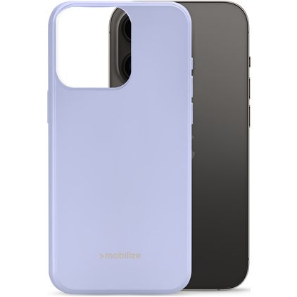 Mobilize Rubber Gelly iPhone 14 Pro TPU souple Coque arrière - Pastel Purple