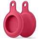 Mobigear Keychain Coque Apple AirTag Porte-clés en Silicone Souple - Rouge foncé