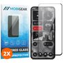Mobigear Premium Nothing Phone (2) Verre trempé Protection d'écran - Compatible Coque - Noir (Lot de 2)