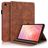 Mobigear Tree Coque Samsung Galaxy Tab S11 Etui + Porte-crayon - Marron