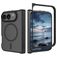 Mobigear Shockproof Coque iPhone Duo MagSafe Coque arrière Rigide - Noir