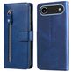 Mobigear Zipper Housse iPhone Air Etui Porte-Monnaie - Bleu
