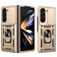 Mobigear Armor Ring Cam Slide Samsung Galaxy Z Fold 7 Plastique rigide Coque arrière Antichoc avec bague de maintien et cache caméra coulissant - Or