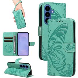 Mobigear Butterfly Housse Samsung Galaxy S26 Plus Etui Porte-Monnaie - Vert