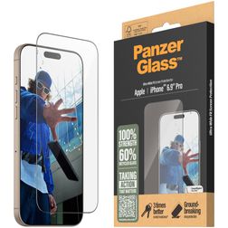 PanzerGlass Ultra-Wide Fit iPhone 16 Pro Max Verre trempé Protection d'écran - Compatible Coque