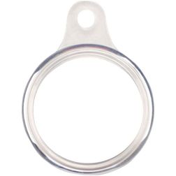 Mobigear Keychain Ring Coque Apple AirTag Porte-clés en en TPU Souple - Transparent