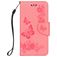 Mobigear Butterfly iPhone XS Étui Portefeuille - Rose