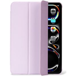 Decoded Textured Slim Coque iPad Pro 11 Pouces (2024) Etui en Silicone Souple - Lavande