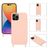 Mobigear Lanyard iPhone 14 Pro Max Coque avec cordon en Silicone - Rose