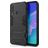 Mobigear Armor Stand Huawei P40 Lite E Plastique rigide Coque arrière Antichoc avec béquille - Noir