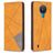 Mobigear Rhombus Slim Housse Nokia 1.4 Etui - Cognac